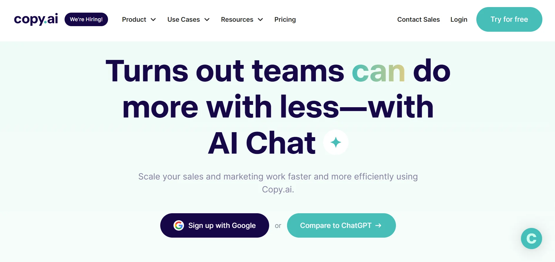 chat by copy.ai