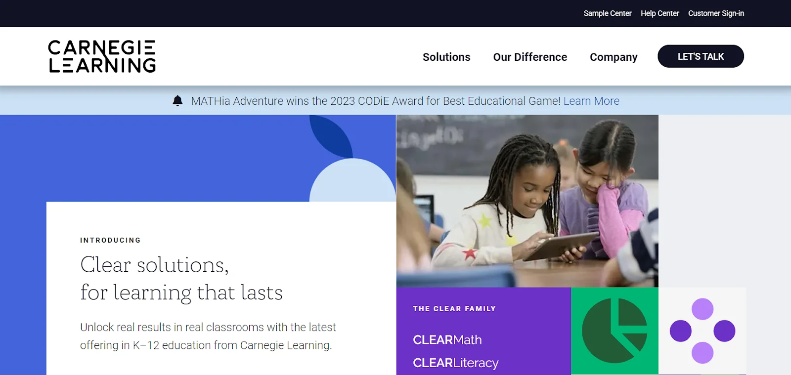 Carnegie Learning AI Tool for Education