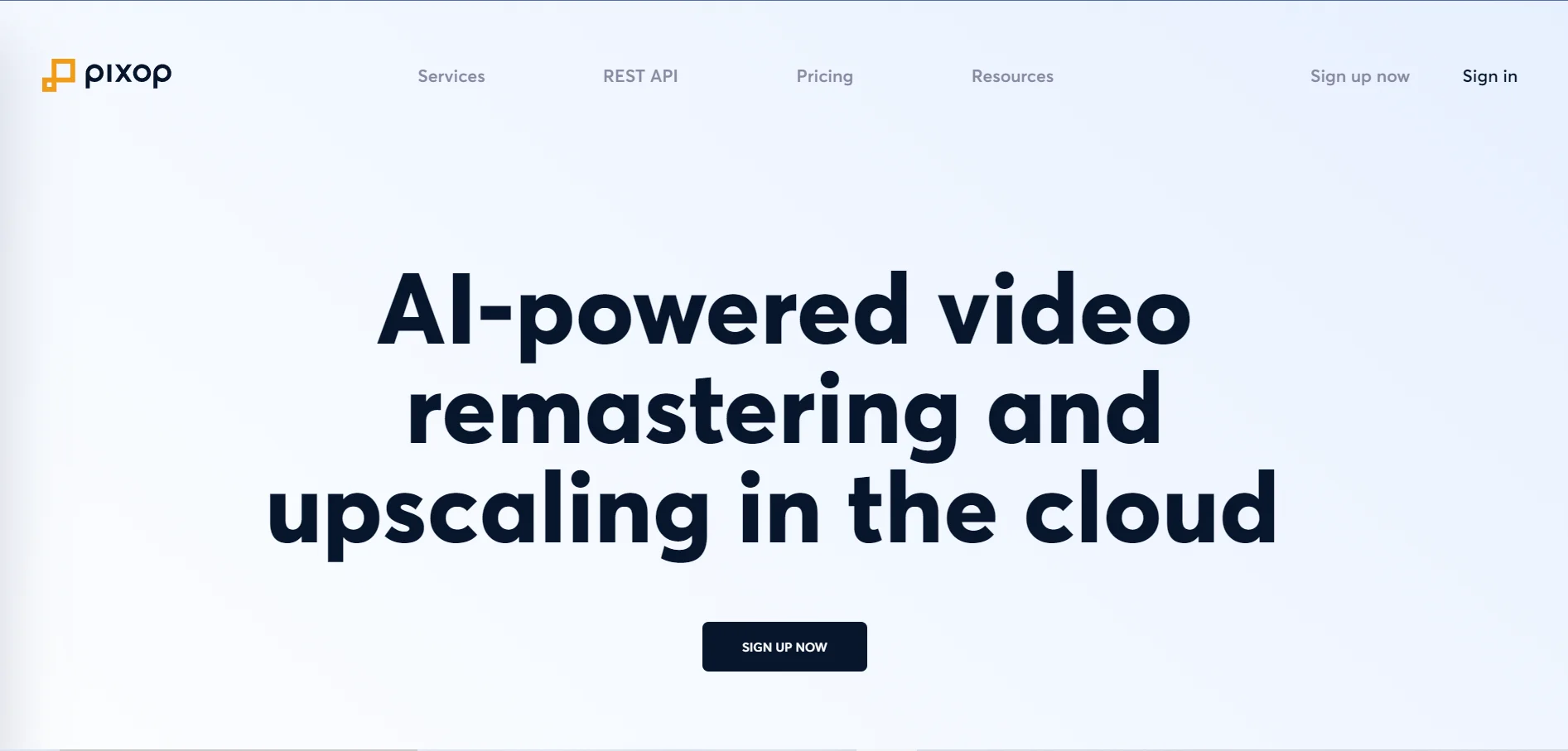 AI video upscaling tool Pixop