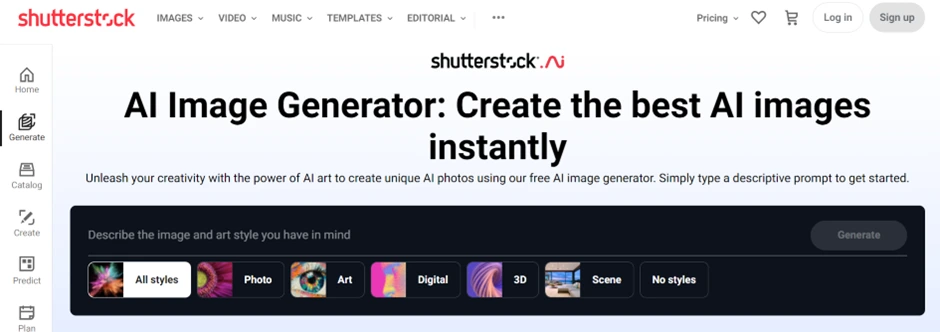 AI Art Generator Shutterstock